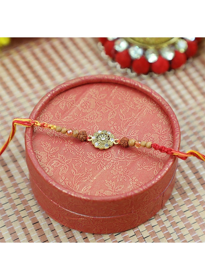 Madhoor Handcrafted Designer Flower Rakhi 20 cm - Image 1