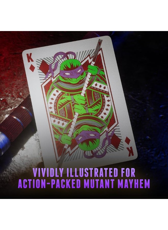 Theory11 theory11 Teenage Mutant Ninja Turtles Premium Playing Cards, Poker Size Standard Index, Luxury Playing Cards  - Image 2