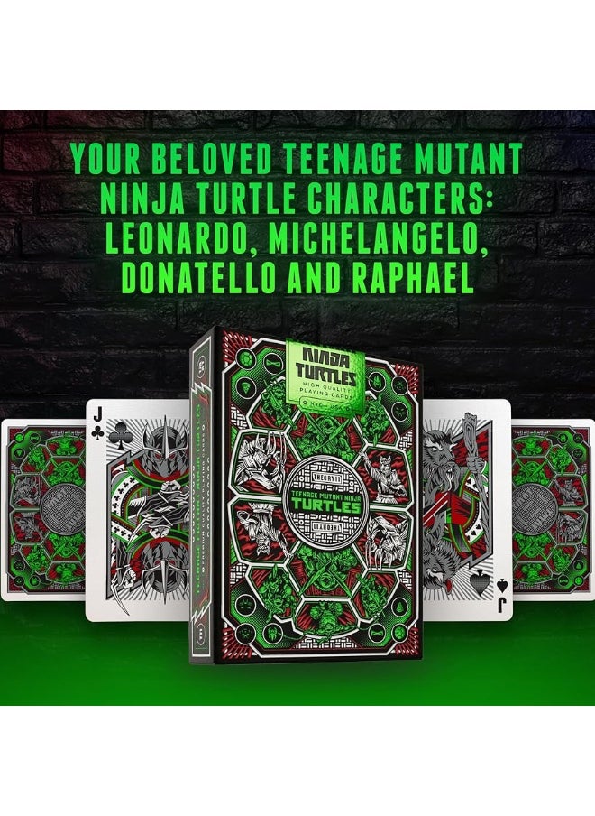 Theory11 theory11 Teenage Mutant Ninja Turtles Premium Playing Cards, Poker Size Standard Index, Luxury Playing Cards  - Image 3