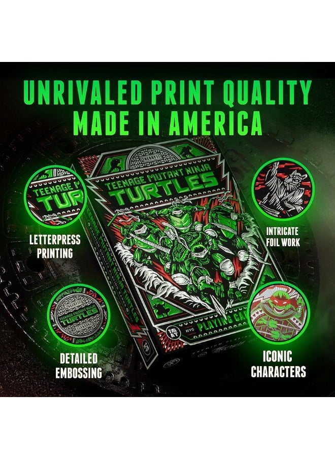 Theory11 theory11 Teenage Mutant Ninja Turtles Premium Playing Cards, Poker Size Standard Index, Luxury Playing Cards  - Image 1