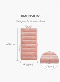 Aikenn Office Chair Sofa Car Seat Cushion Premium Plush PP Cotton Comfortable Cute Seat Cushion Non Slip Seat Cushion for Back Rocking Chair Cushion Cotton Back Support (Pink rabbit)  - Image 2