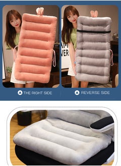 Aikenn Office Chair Sofa Car Seat Cushion Premium Plush PP Cotton Comfortable Cute Seat Cushion Non Slip Seat Cushion for Back Rocking Chair Cushion Cotton Back Support (Pink rabbit)  - Image 5