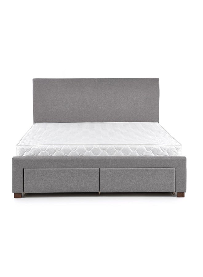 A to Z Furniture Modena Bed with drawers 160x200cm Queen size Bed in Grey Color