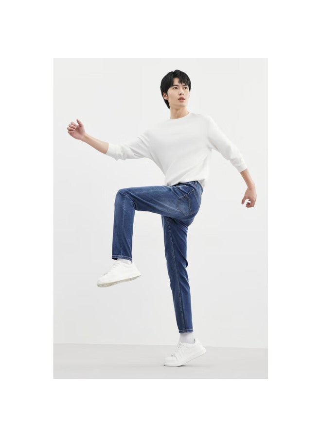 Seven Wolves Men's Denim Jeans Autumn Fashion Casual Pants Versatile Washed Long Trousers For Young Students