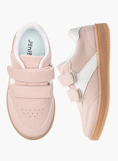 JUNIORS Girls Colourblock Sneakers with Hook and Loop Closure