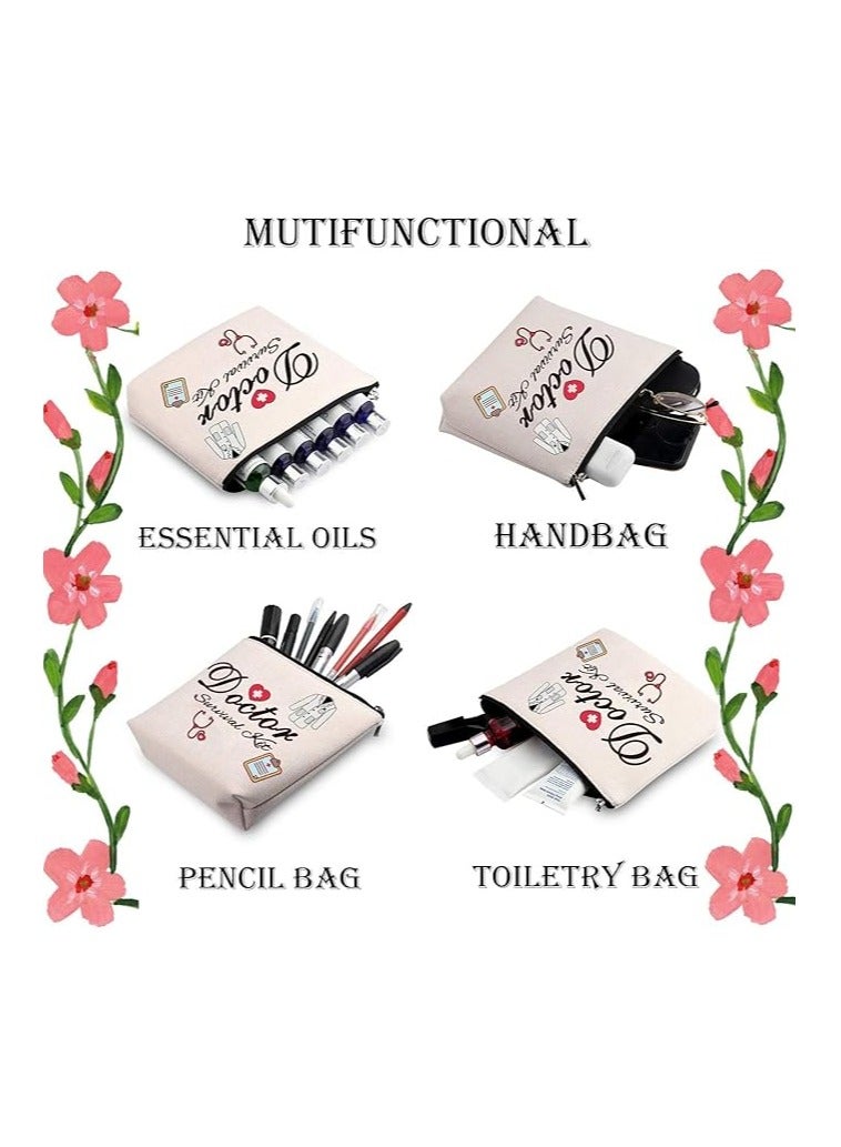 PRINTSHOP4ME Celebrating the Healing Touch Doctor's Day Cosmetic Bag | Doctor's Day Printed Cosmetic Bag Celebrate the Healers Among Us | Impeccable gift for Doctor's day Celebration. - Image 3