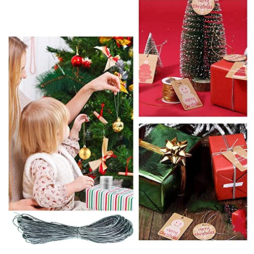 Aakriti 2mm Crafts Elastic Cord Stretchy String for Loop Button, Tagging, Wedding Card and Gift Wrapping, Bracelets, Necklaces, Beading and Masks Making (BLACK-ELASTIC-2MM-40 Meter) - Image 5