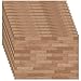 Furbeko 35 Pcs Miniature Dollhouse Wallpaper SelfAdhesive Mini DIY Floorboards Wall Paper Real Life DIY Decoration for DollhouseBrown - Image 2