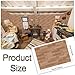 Furbeko 35 Pcs Miniature Dollhouse Wallpaper SelfAdhesive Mini DIY Floorboards Wall Paper Real Life DIY Decoration for DollhouseBrown - Image 4