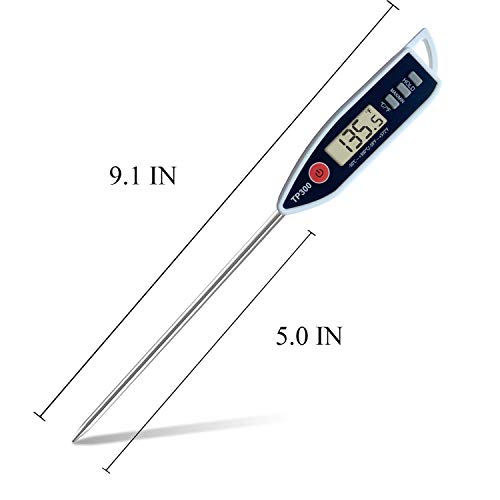 NANGOALA Digital Meat Food Thermometer for Candy Candle Milk BBQCooking Kitchen BBQ, Probe Instant Read Thermometer for Pork Deep Fry Roast Baking Temperature - Image 2