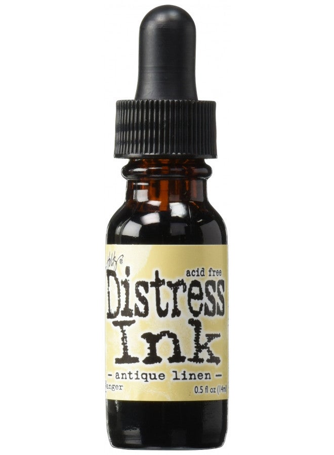 Tim Holtz Ranger DRI-19435 Tim Holtz Distress Ink Reinker 1/2-Ounce, Antique Linen - Image 1