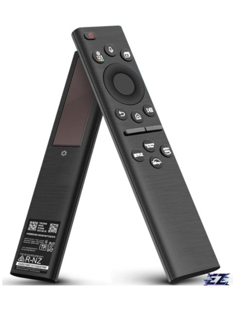 "Solar-Powered Voice Replacement Remote for Samsung TV: Universal Rechargeable with 4 Shortcut Buttons for 2021-2022 Neo LED Smart 4K Ultra HD Models"