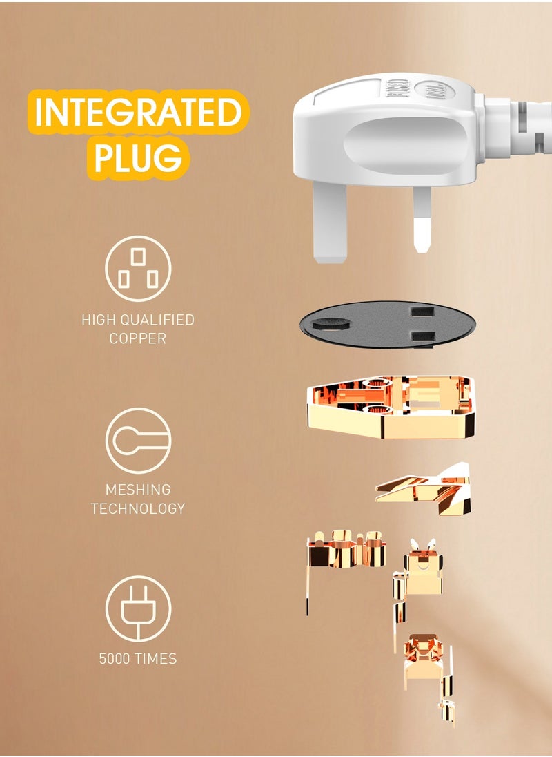 LDNIO - 3 Power Socket Extension with Type C PD Port and 3 QC3.0 fast charging Port power strip - Image 1