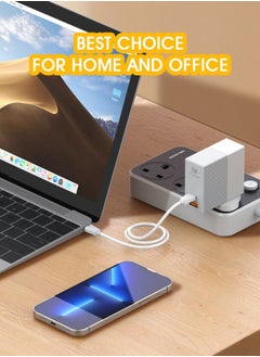 LDNIO 3 Power Socket Extension with Type C PD Port and 3 QC3.0 fast charging Port power strip  - Image 4