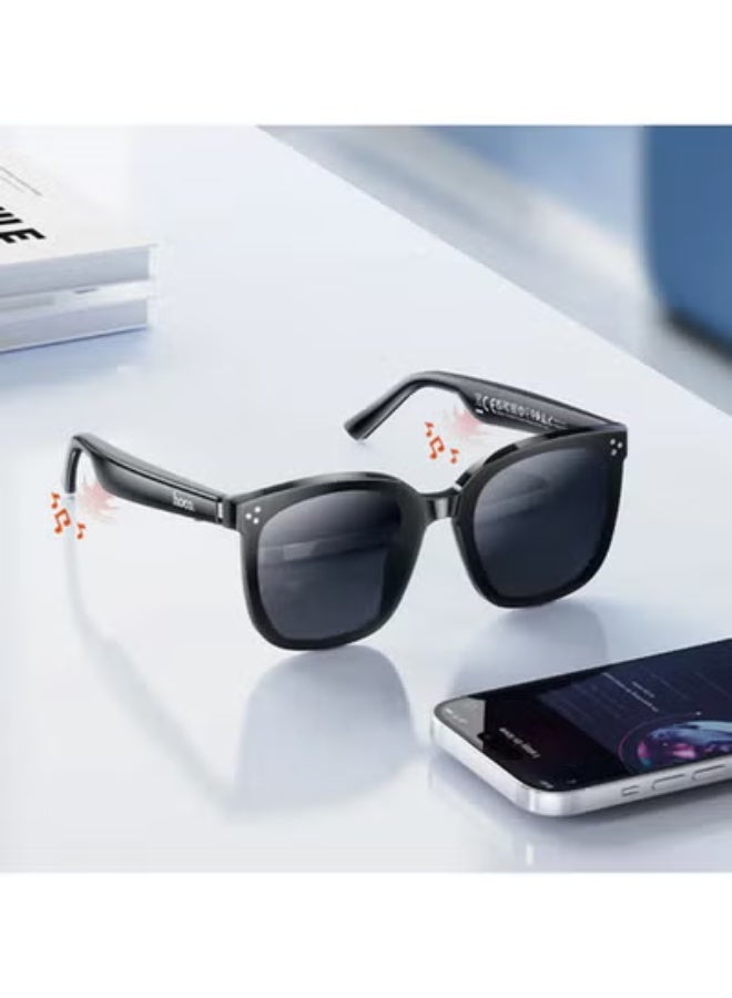 هوكو نظارات شمسية لاسلكية من هوكو مزودة بتوصيل هوائي صوتي مع تشغيل موسيقى لمدة 6 ساعات (DI87) - Image 3
