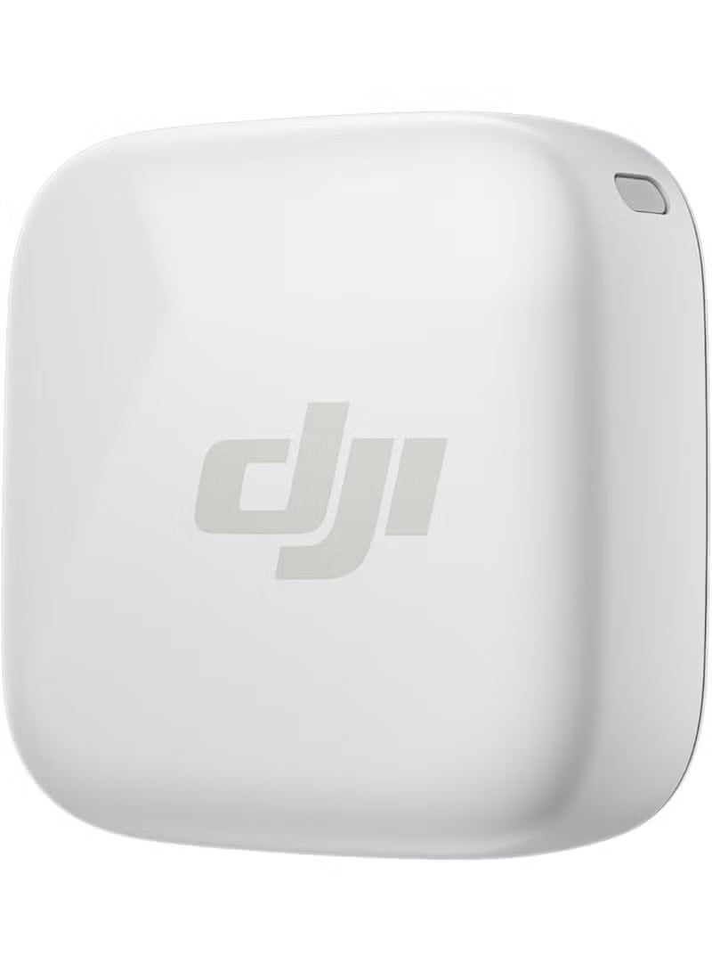 دي جي آي ميكروفون مقابلة لاسلكي DJI Mic Mini صغير مع جهاز إرسال على شكل زر بطارية طويلة الأمد وتقنية احترافية لتقليل الضوضاء (باللون الأبيض) - Image 1
