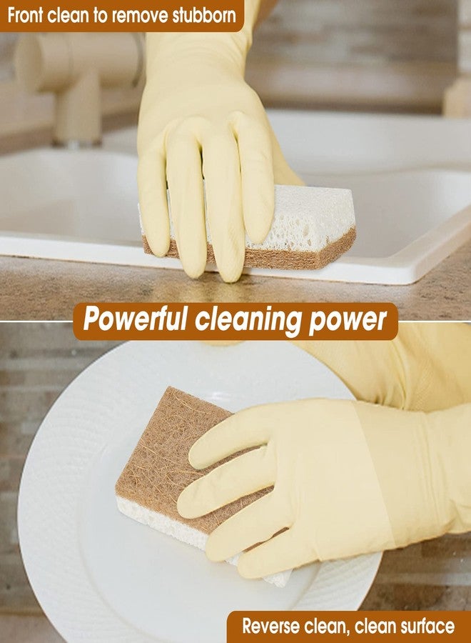 GREENTH PRO 10 Pack Nature Dish Sponge - Natural Kitchen Sponge - Coconut Fiber and Wood Cellulose Scrubber Sponge - Image 5