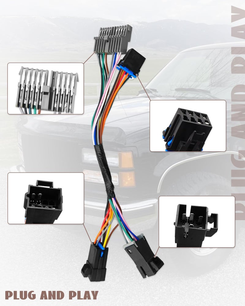 ANODZU 16233143 AC Heater Climate Temperature Control Panel Wire Harness for Chevy and GMC 1995 - Image 5