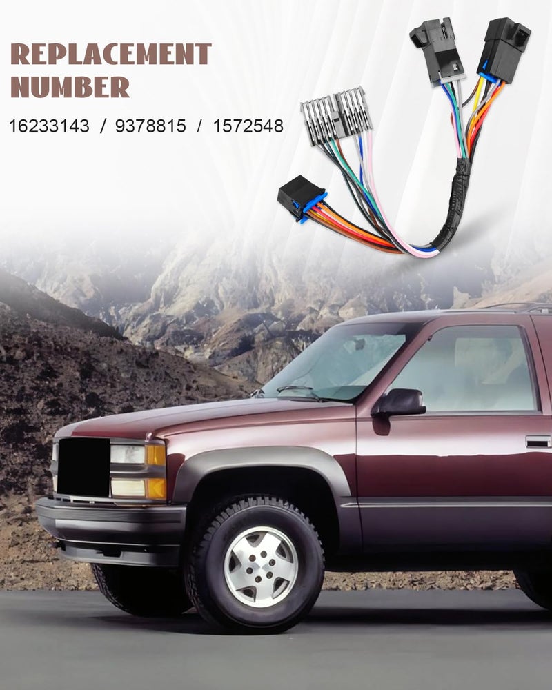 ANODZU 16233143 AC Heater Climate Temperature Control Panel Wire Harness for Chevy and GMC 1995 - Image 2