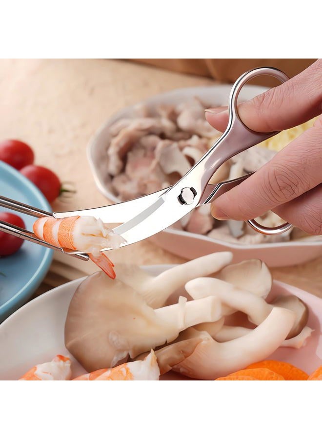Jasni 2-Pack All 304 Stainless Steel Baby Food Scissors Detachable Vegetables Meat Noodles Kitchen Shears for Infant Kids Anti-Rust Food-Grade Dishwasher Safe with Travel Storage Case - Image 5