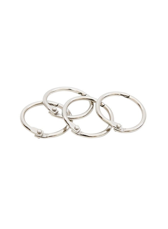 Baumgartens Book Rings 1 4 Pack Chrome (31425) - Image 1
