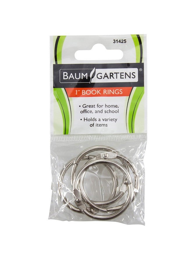 Baumgartens Book Rings 1 4 Pack Chrome (31425) - Image 5