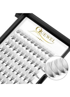 Premade Fans Middle Part 3D ～ 10D 12D 14D | 0.05/0.07/0.10 | Curl C/D | 10-18mm Length | Long Lasting Easy Application Long Stem Russian Volume Eyelash Extensions (14D-0.05D-Mix9-16)