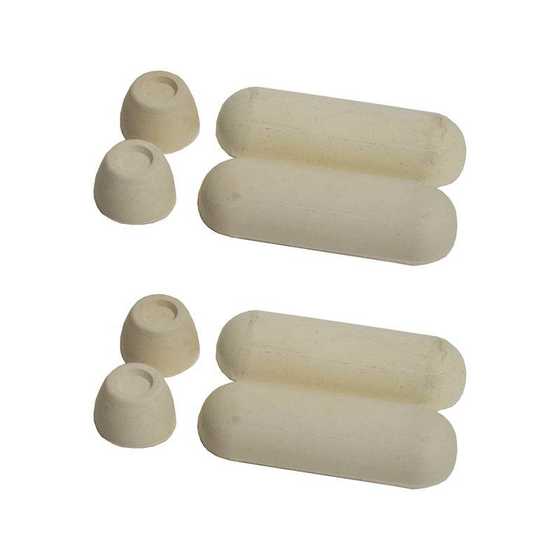 Danco 10062P Universal Stick On Toilet Seat Bumpers 2 Pack White