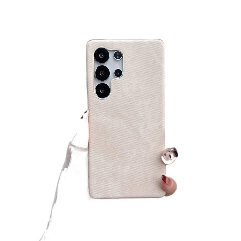 Denim Texture Protective Case for Samsung Galaxy S22 Ultra with Drop Protection and Denim Texture plus Shockproof plus Solid Color in Denim Blue - Image 4