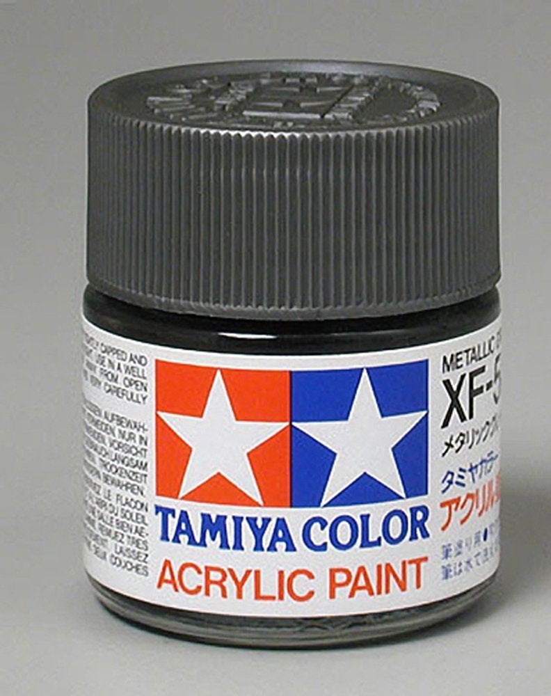 Tamiya Acrylic XF56, Flat Metal Gray TAM81356