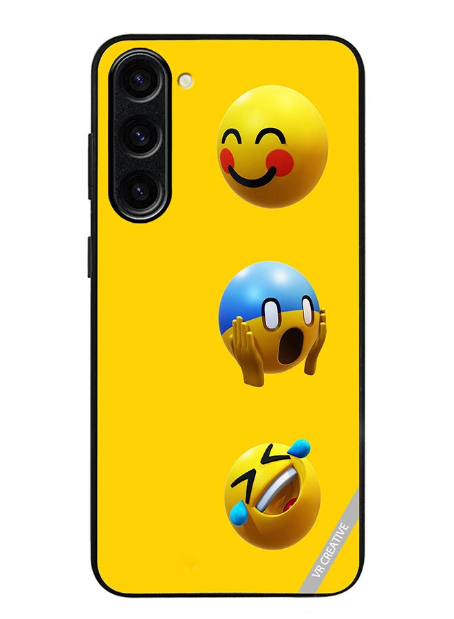 VR CREATIVE Protective Case Cover For Samsung Galaxy S23 Plus Smile Design Multicolour - Image 1