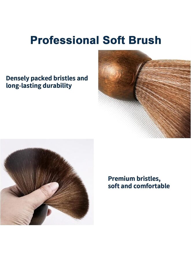 THE WHITE SHOPVinyl Record Cleaning Brush, Anti-Static Soft LP Record Cleaner, Vinyl Dust Remover Brush with Ultra-Fine Fiber Bristles, Safe for Vinyl LP CD Album Care, Retro Design with Beech Wood - Image 3