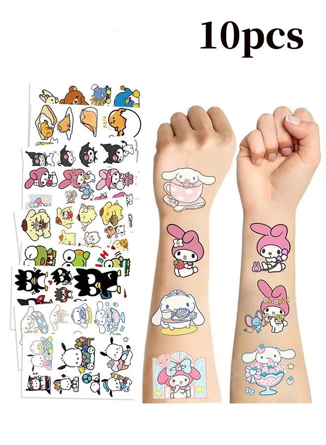 واي جيه 30 ورقة ملصقات الوشم المؤقتة، مثالية ضد الماء للحفلات، المهرجانات، الهدايا -مناسبة للأطفال والبالغين - Image 1