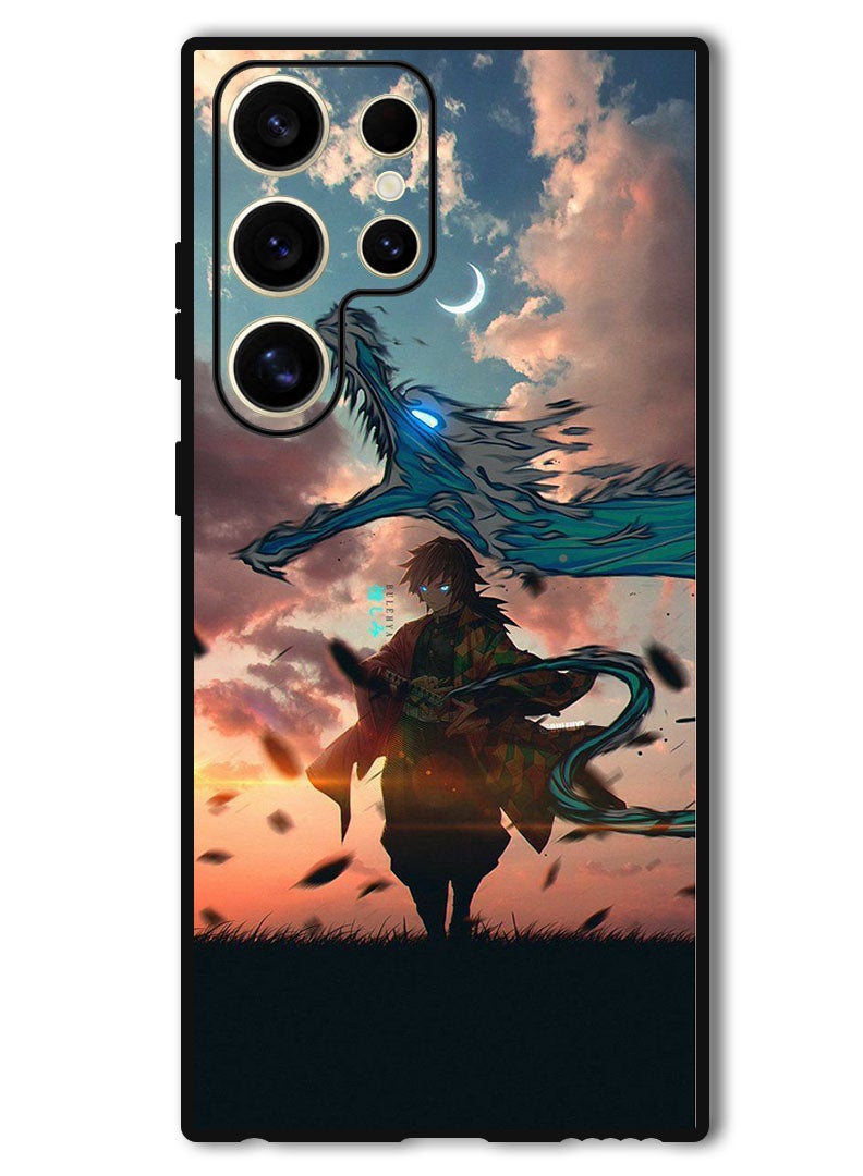Theodor Protective Case Anti Scratch Shock Proof Bumper Cover For Samsung Galaxy S24 Ultra Anime demon slayer - Image 1