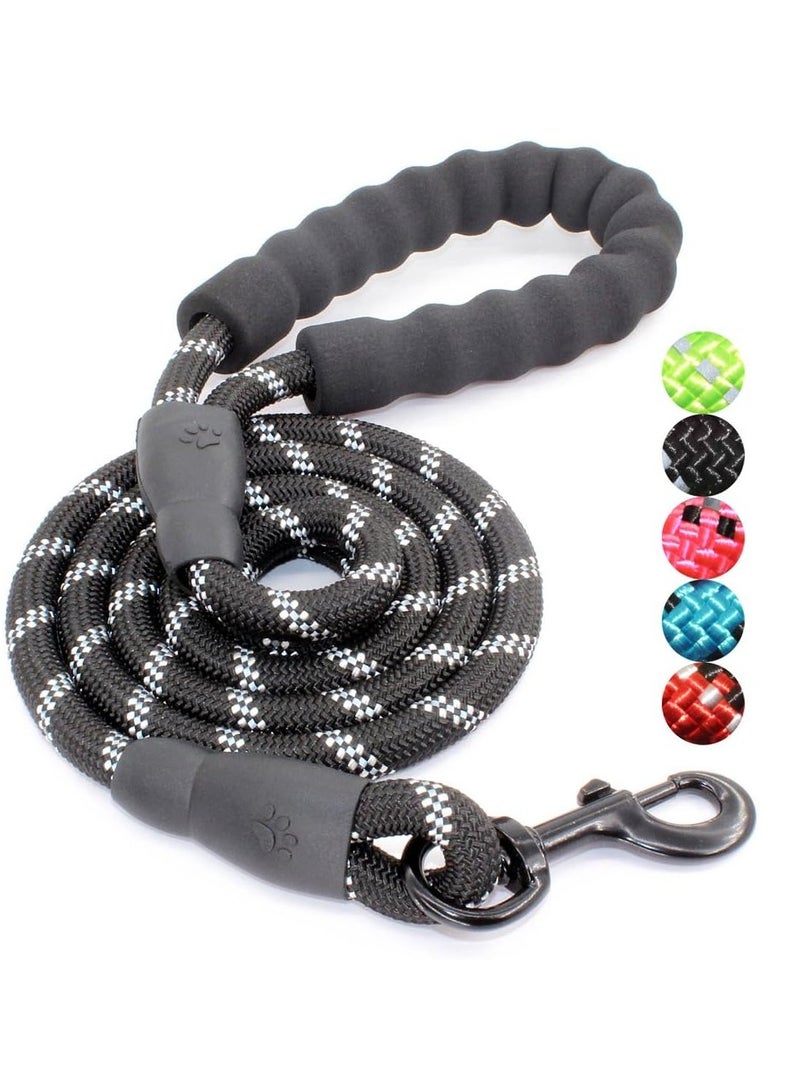 general Multi-colored nylon round rope, available in large and medium sizes, explosion-proof for dogs. Features a foam handle for comfortable grip. - Image 1