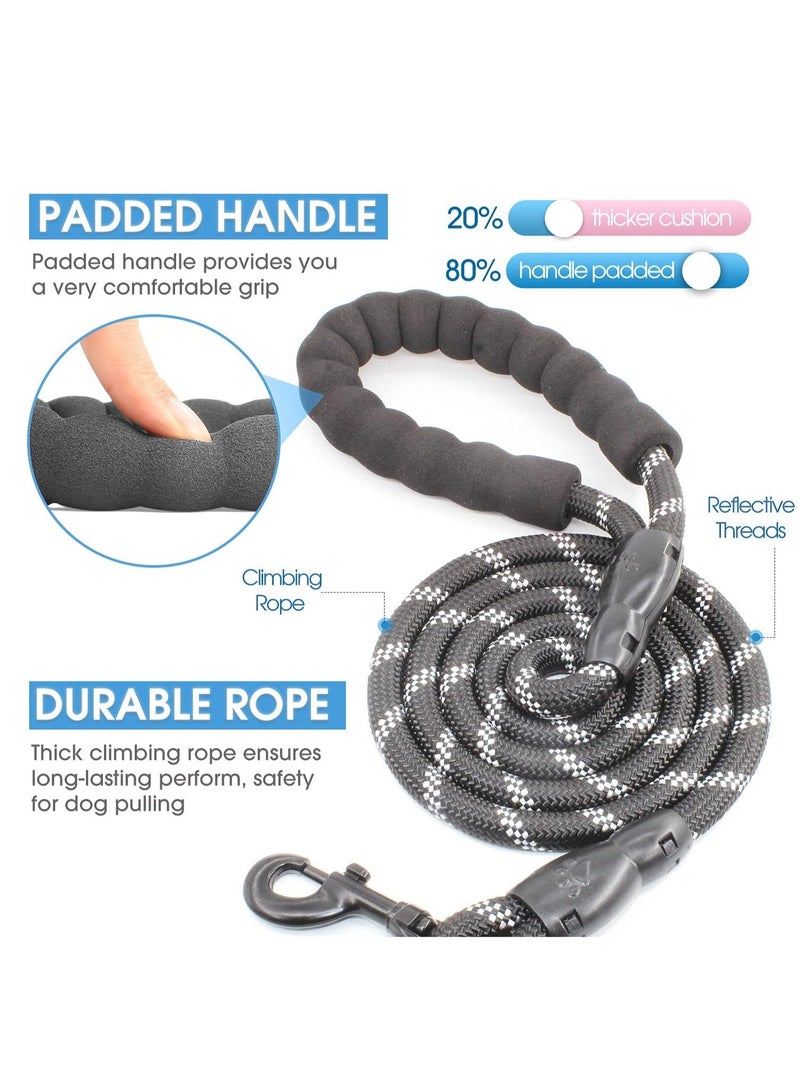 general Multi-colored nylon round rope, available in large and medium sizes, explosion-proof for dogs. Features a foam handle for comfortable grip. - Image 3