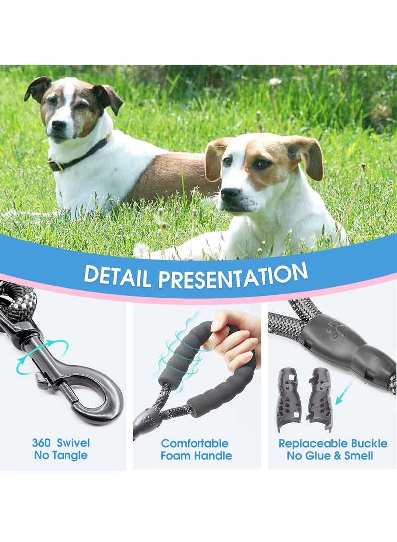 general Multi-colored nylon round rope, available in large and medium sizes, explosion-proof for dogs. Features a foam handle for comfortable grip. - Image 4