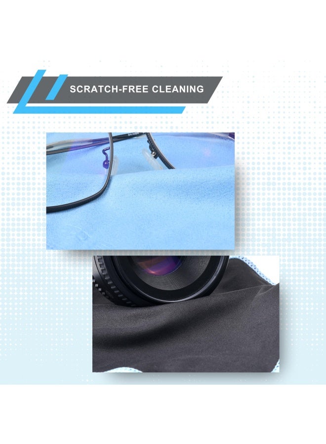 ECO-FUSED Microfiber Cleaning Cloths - 5 Pack - Double-Sided Cleaning Cloths - Microfiber And Suede Cloth For Smartphones Lcd Tv Tablets Laptop Screens Camera Lenses And Other Delicate Surfaces  - Image 5