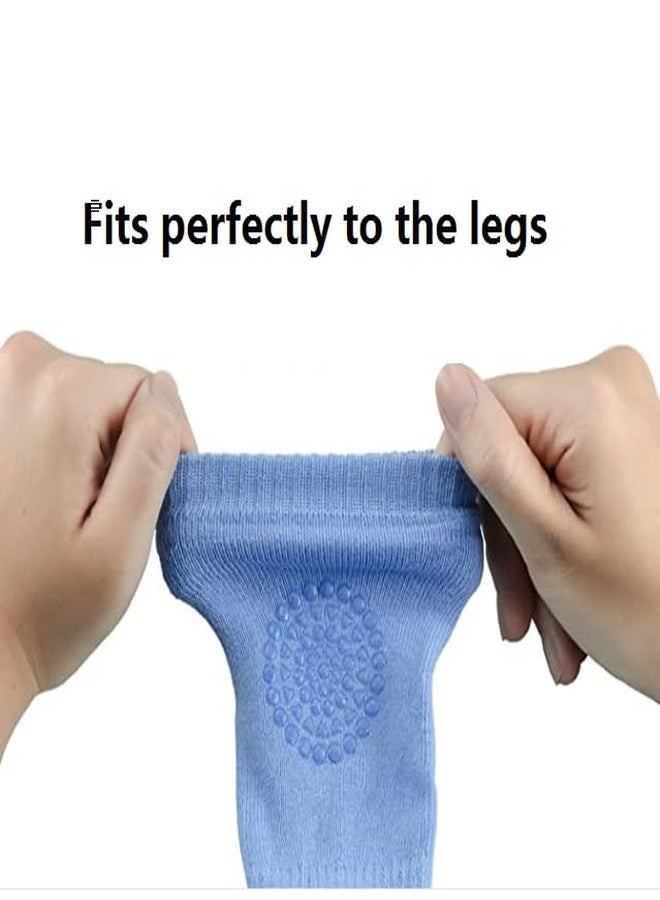 QISLOA Baby Crawling Knee Pads Toddler Leg Warmer Safety Protective Cover Toddlers Learn to Socks Children Short Kneepads Unisex Baby Anti Slip Knee Protectors(5 Pairs) - Image 4