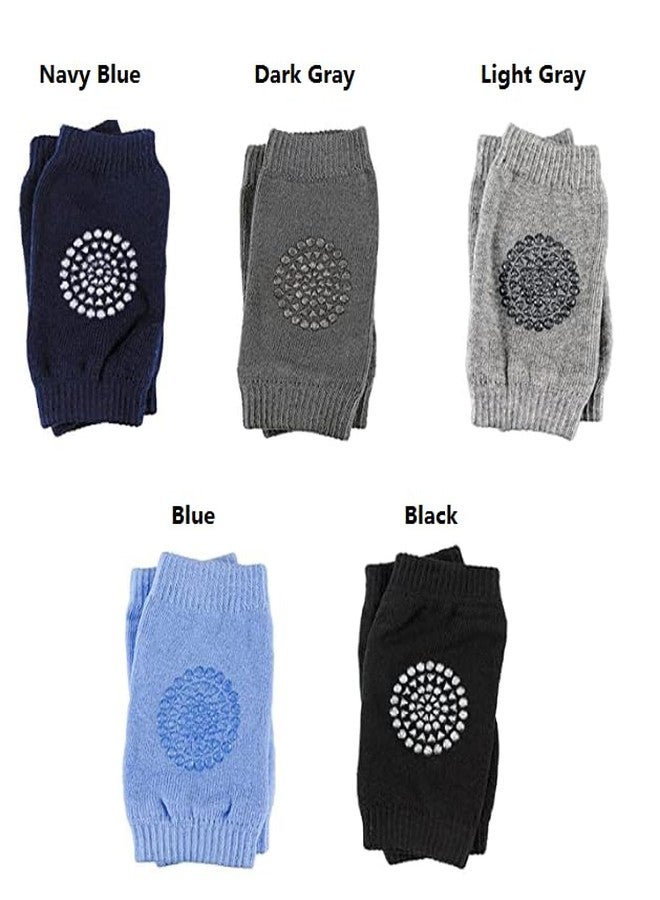 QISLOA Baby Crawling Knee Pads Toddler Leg Warmer Safety Protective Cover Toddlers Learn to Socks Children Short Kneepads Unisex Baby Anti Slip Knee Protectors(5 Pairs) - Image 2