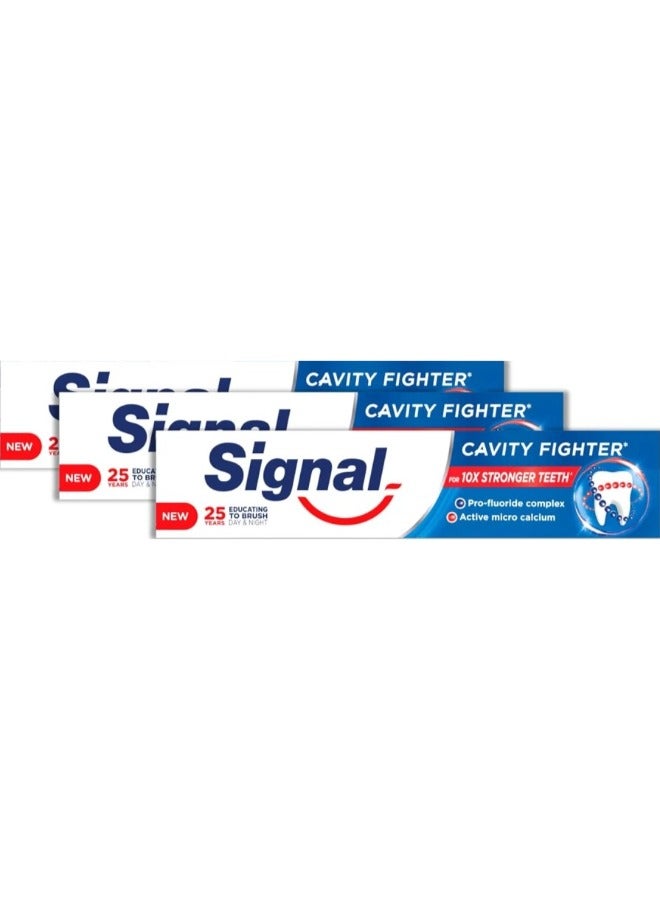 سيجنال 3 قطع من معجون أسنان سيجنال مضاد للتسوس 50 مل - Image 1