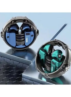 Monster Monster XKT10 wireless bluetooth headphones Mecha style Design Metal Material Gamer Headset Waterproof Noise Reduction With Microphone Blue  - Image 5