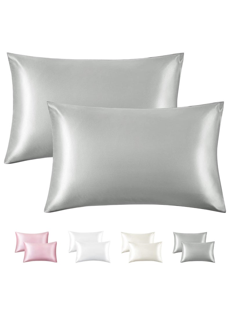 SpireHues - Set of 2 Satin Pillowcase with Hidden Zipper - Image 1