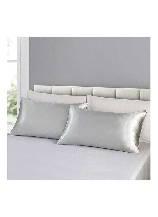 SpireHues - Set of 2 Satin Pillowcase with Hidden Zipper - Image 1