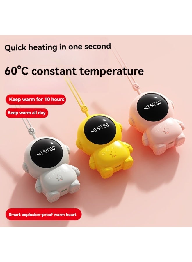 إم مياويان مدفأة يد على شكل رائد فضاء! تسخن في 3 ثوانٍ بثلاثة إعدادات للحرارة، أنيقة وسهلة الحمل، ويمكن استخدامها كقلادة. دعها تُبقيك دافئًا وجميلًا هذا الشتاء! - Image 3