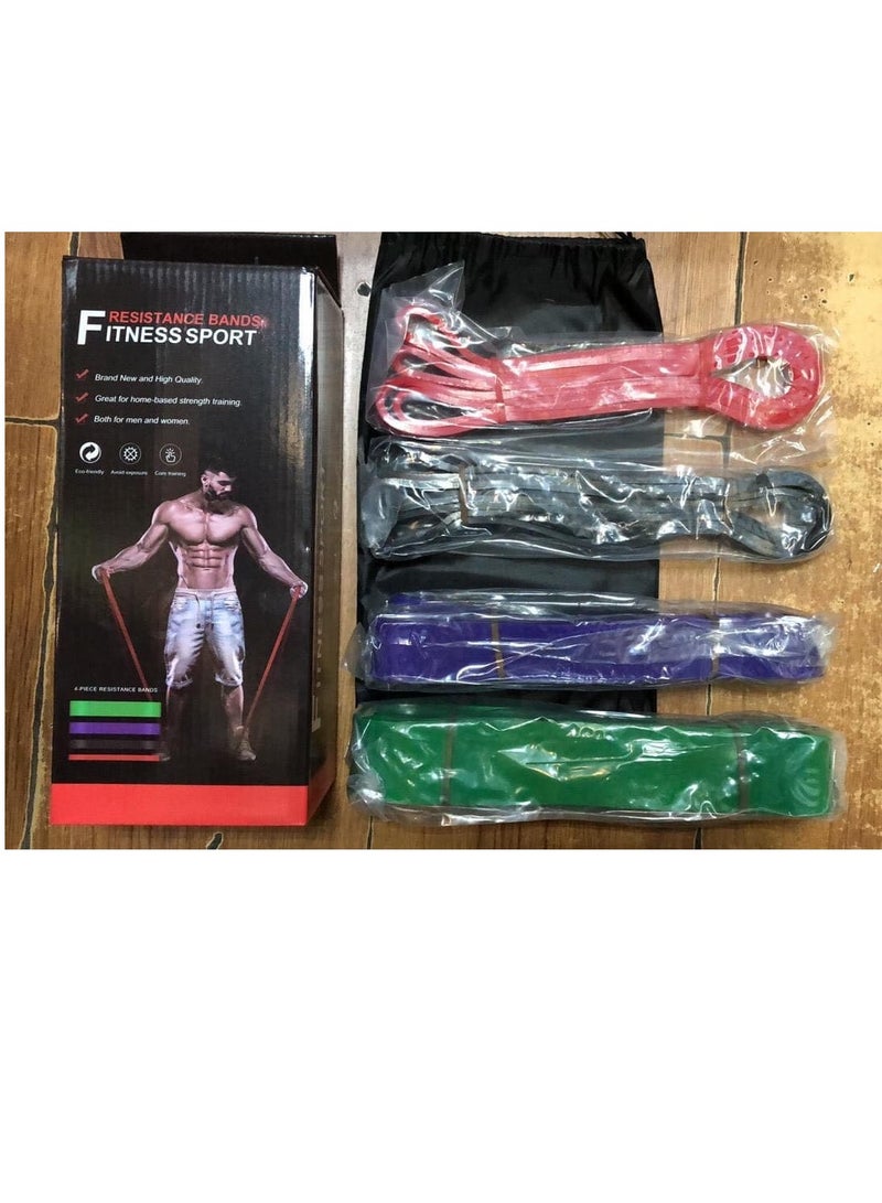 فيتنس مجموعات أحزمة المقاومة لتمارين المقاومة من أجل اللياقة البدنية مع مقابض للرجال والأوزان للنساء ومعدات التدريب ومعدات تدريب القوة للتمرينات المنزلية - Image 1
