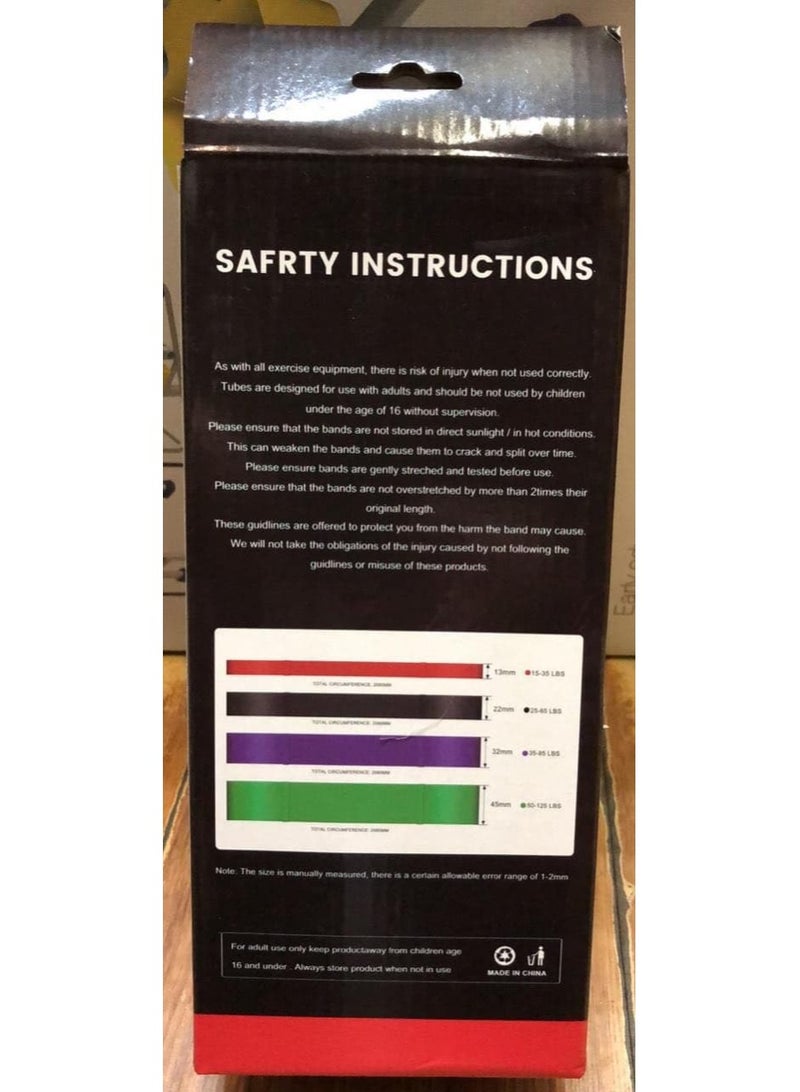 فيتنس مجموعات أحزمة المقاومة لتمارين المقاومة من أجل اللياقة البدنية مع مقابض للرجال والأوزان للنساء ومعدات التدريب ومعدات تدريب القوة للتمرينات المنزلية - Image 3