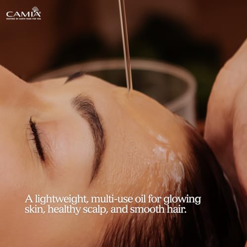 CAMIA Organic Cold Pressed Jojoba Oil | Skin Care, Hair Care & Makeup Remover | Mimics Human Sebum | Improves Hair Strength | 100 ML Glass Bottle - Image 5