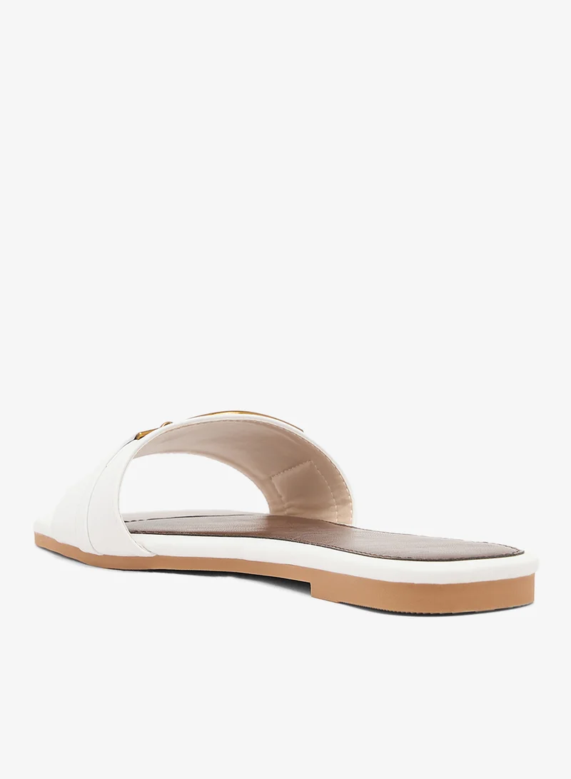 Ella Gold Accent Flat Sandals