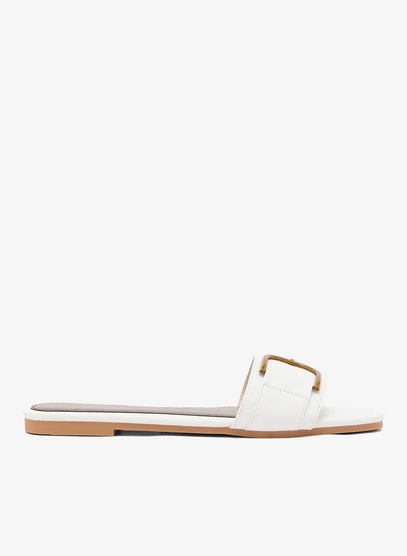 Ella Gold Accent Flat Sandals